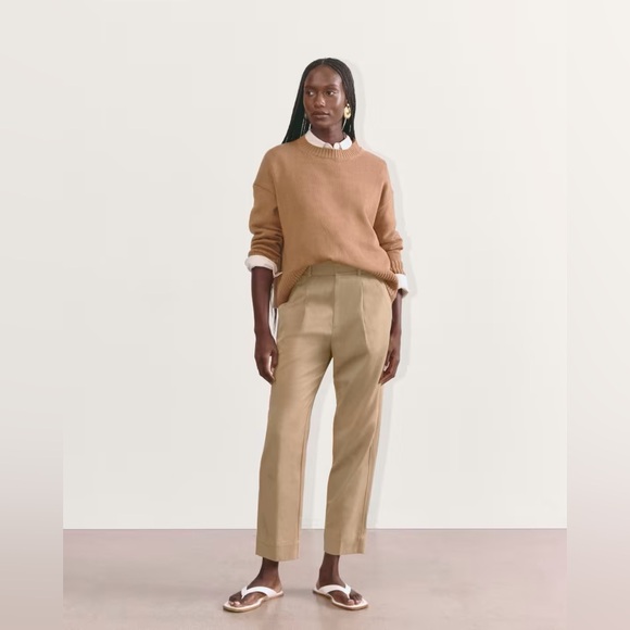 The Tencel Way-High Taper Pant/The Draper Tapered Pant in Buttersmooth Ash Brown - Picture 4 of 7